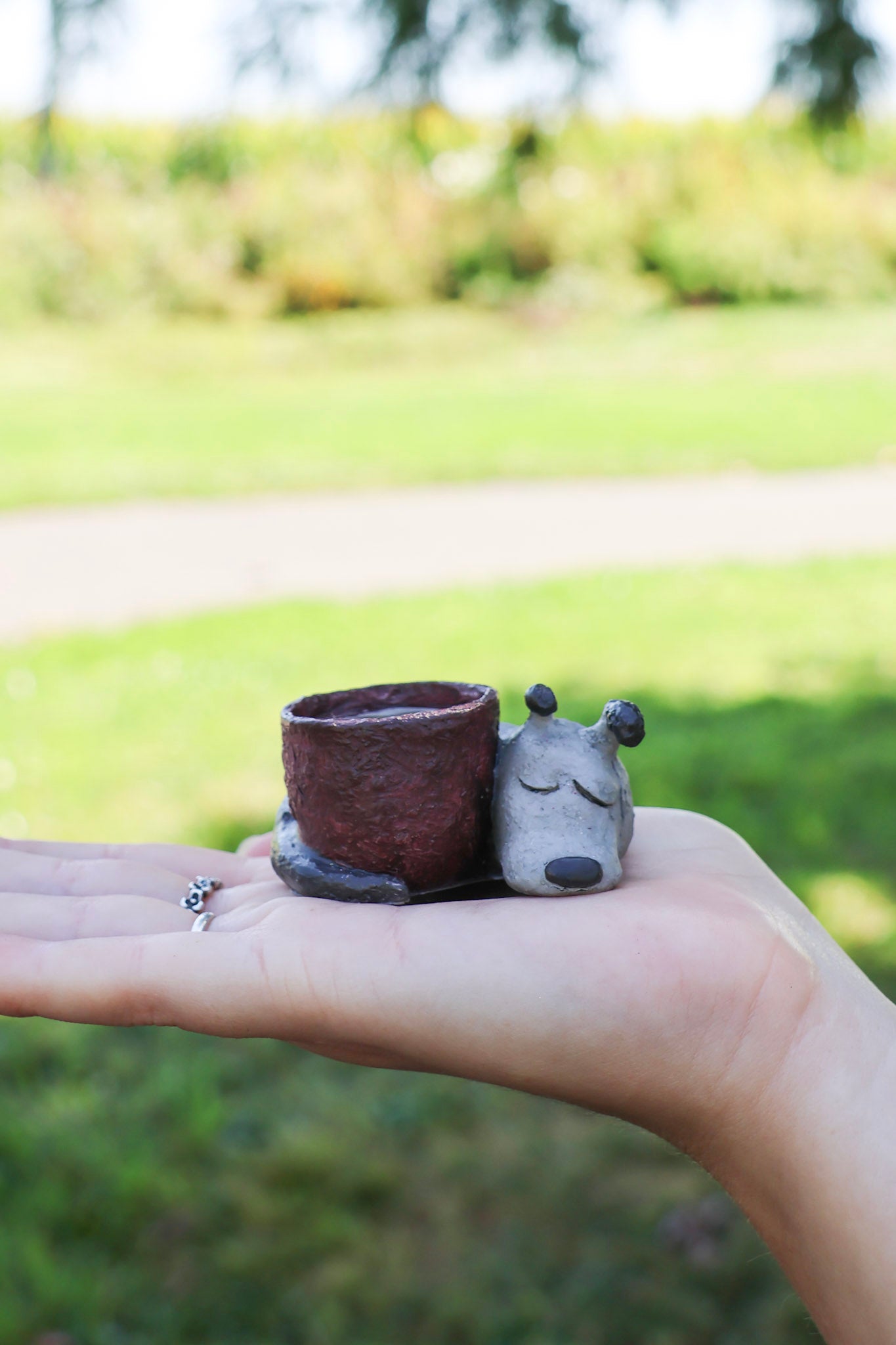 dog pot planter Dog Mini Planter