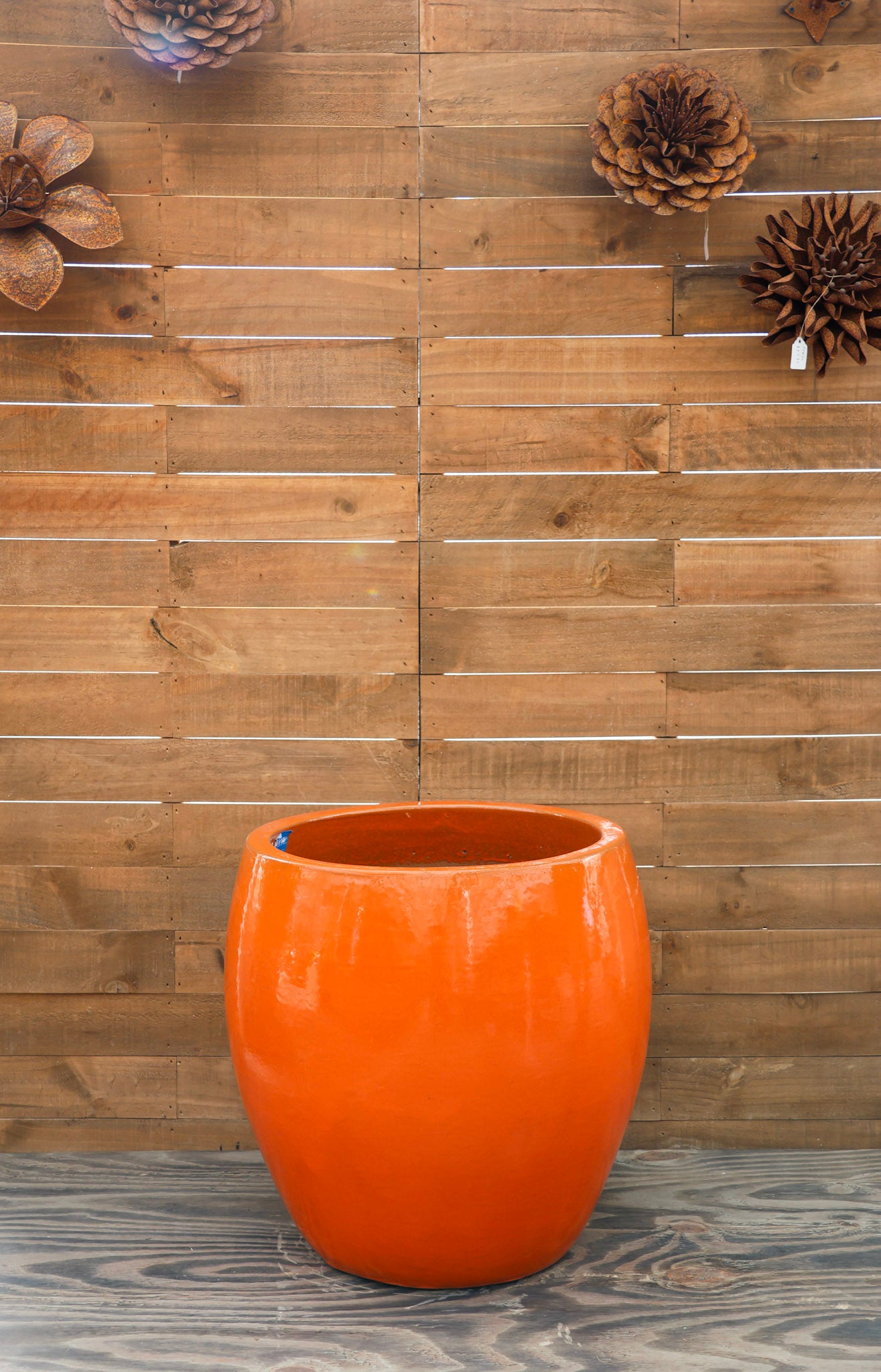 large orange plant pots Jam's Planter Orange