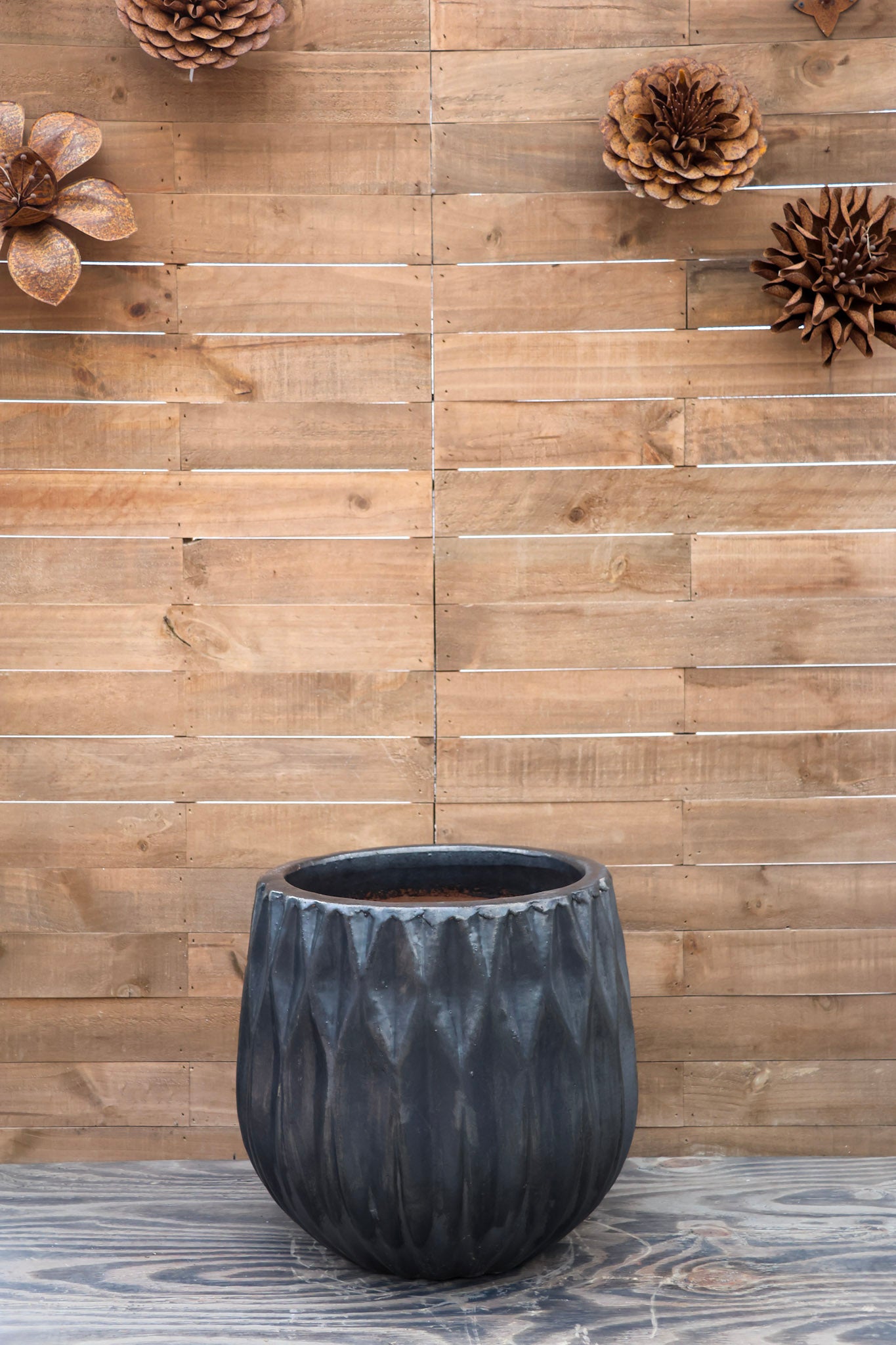 Lambrate Planter Graphite – Modern Matte Grey Ceramic, Frost-Proof ...