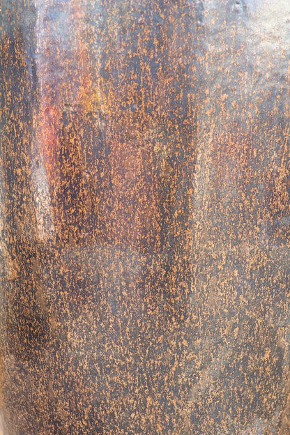 Tall Barrel Planter Bronze Speckle
