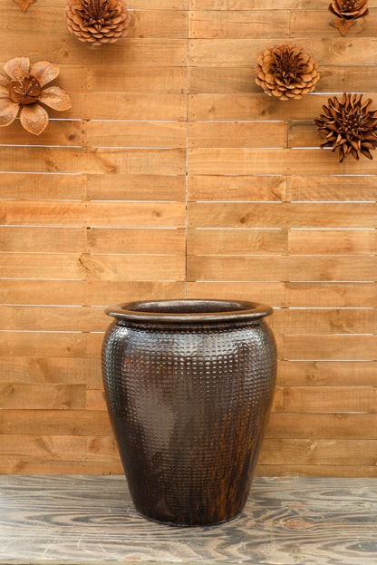 Manhattan Jar Planter Bronze Speckle