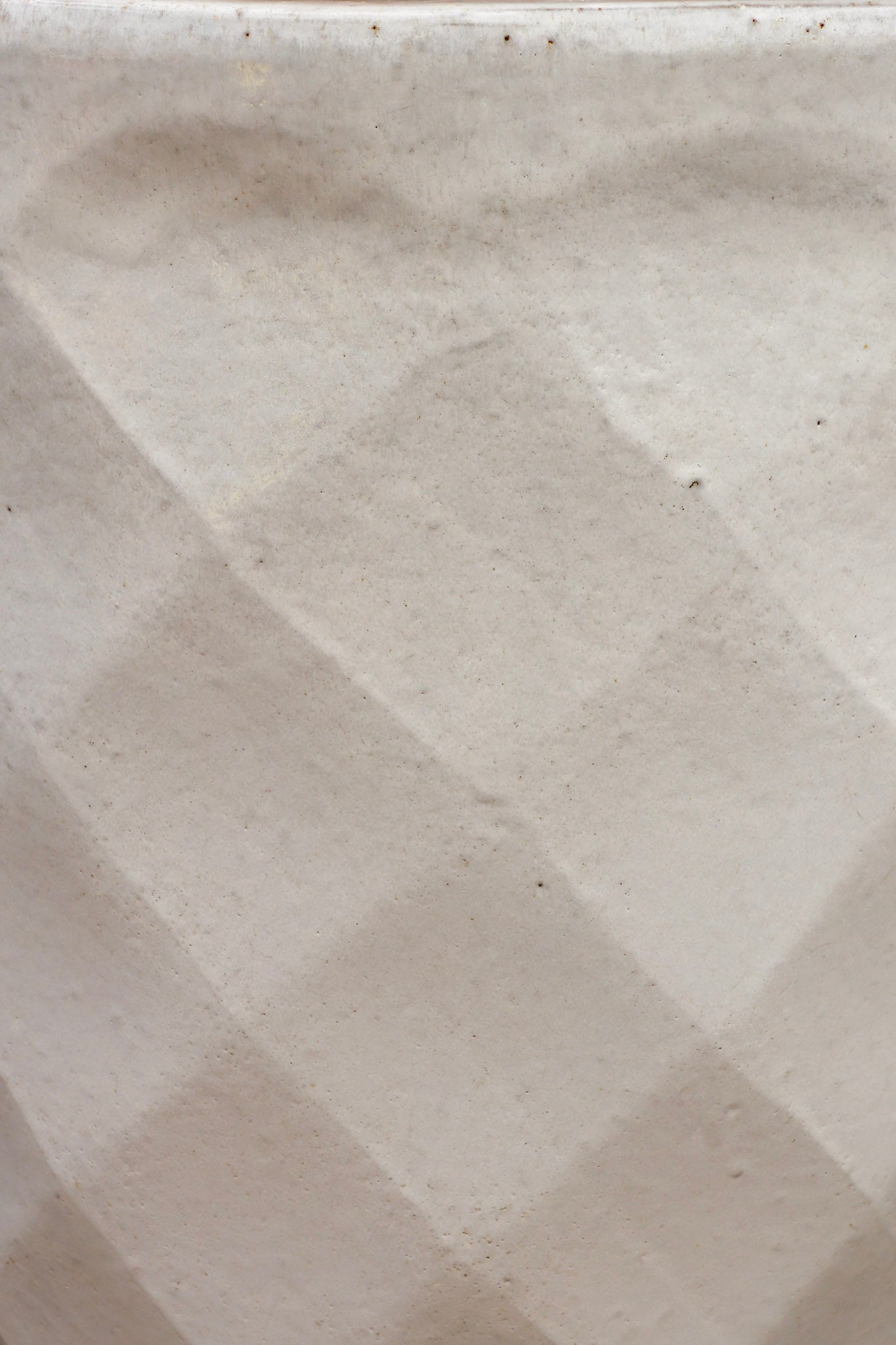 Tall Diamond Planter White