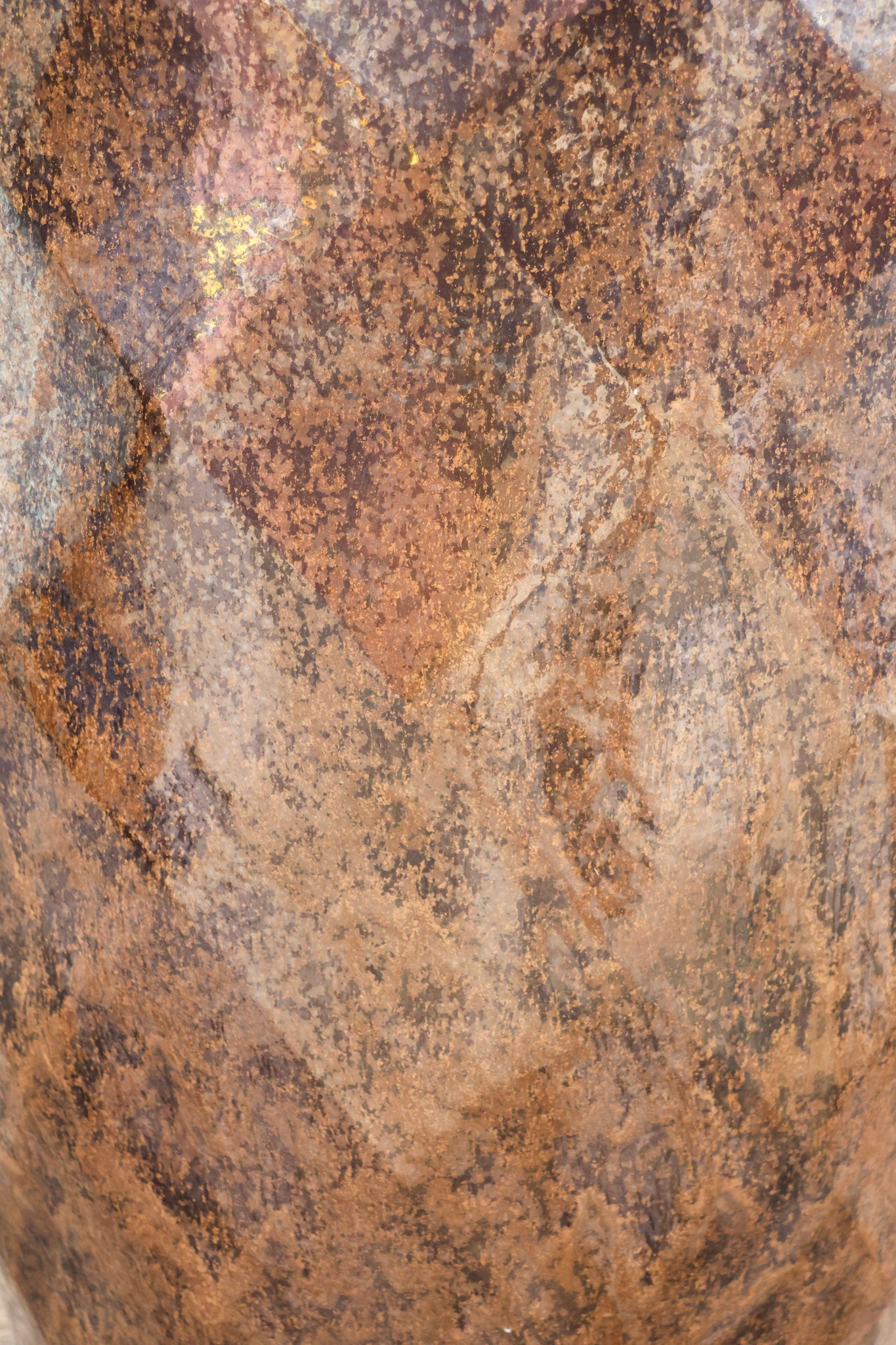 Tall Diamond Planter Bronze Speckle