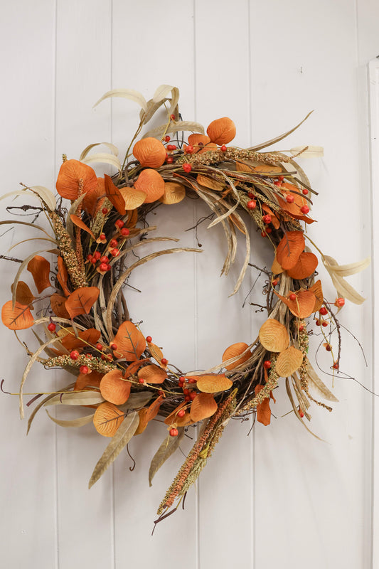 Millet Berry Silk Wreath