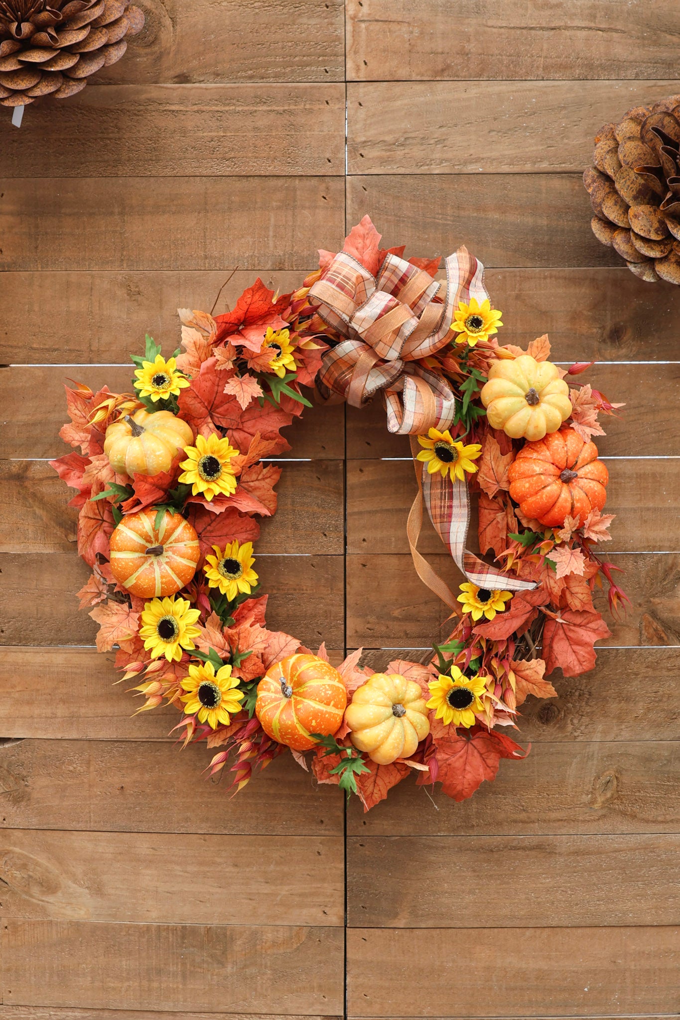 Pumpkin Season Silk Wreath