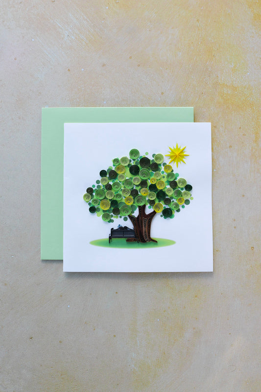 Summer Tree Quilling Card