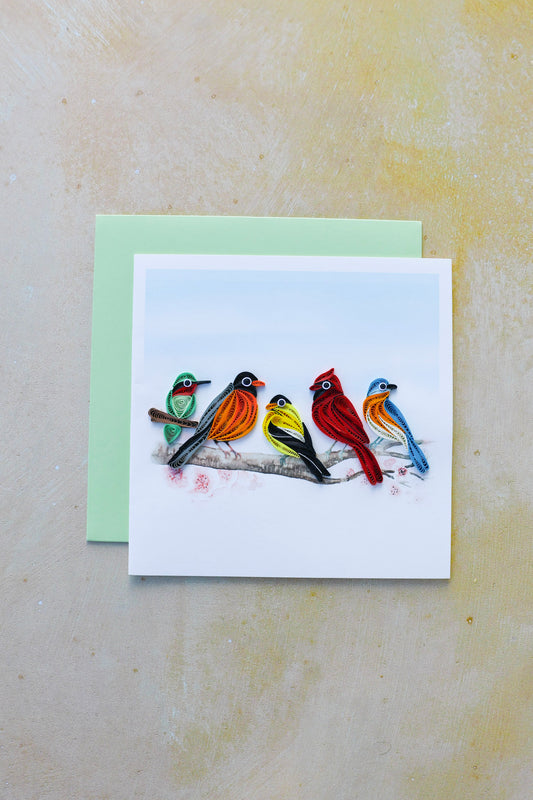 Songbirds Quilling Card