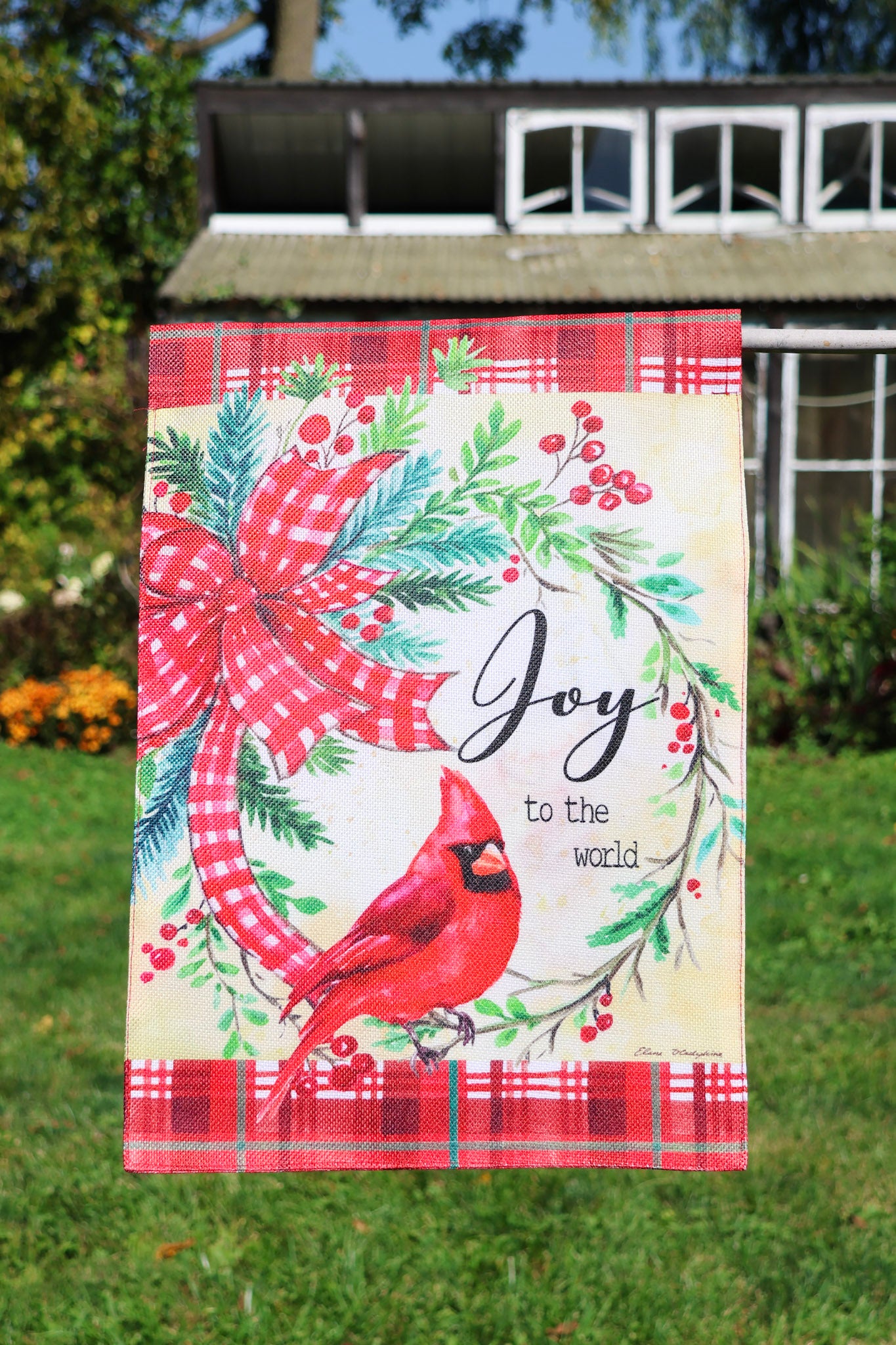 Joy To The World Garden Flag