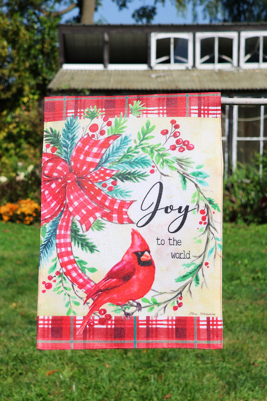 Joy To The World Garden Flag