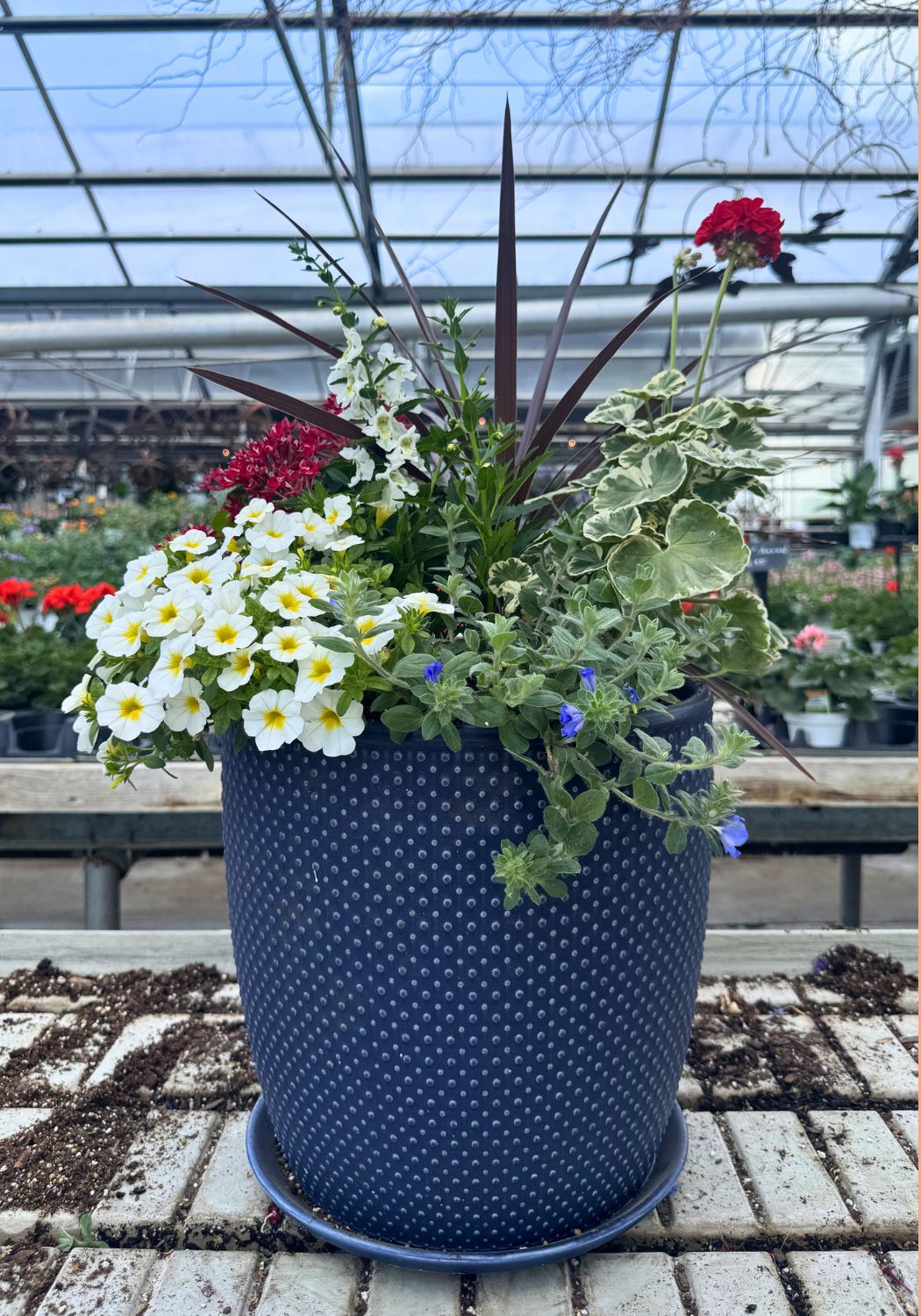 Red, White & Blue Patriotic Planter